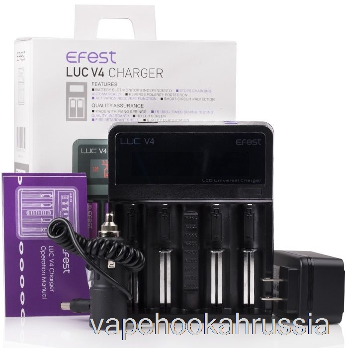 зарядное устройство для ЖК-дисплея Vape Juice Efest Luc V4