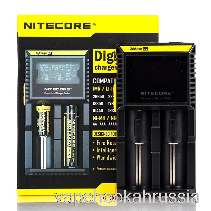 Зарядное устройство для аккумулятора Vape Russia Nitecore D2 (2 отсека)
