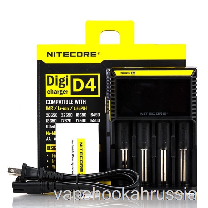 Зарядное устройство для аккумулятора Vape Russia Nitecore D4 (4 отсека)